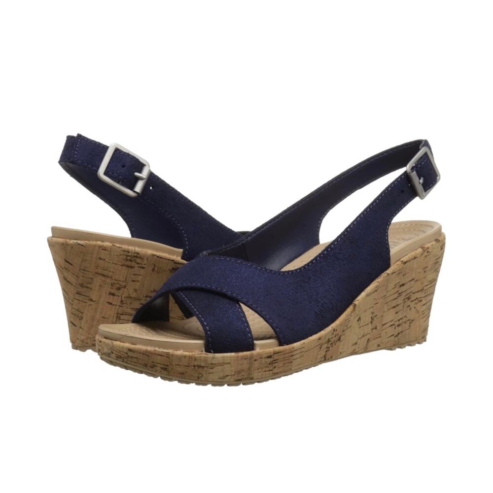 Crocs Women's Sandals Slingback Wedge Size 10 NEW #474